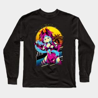 SoulScythe Slayer SoulWorkers Anime-Inspired Tee Long Sleeve T-Shirt